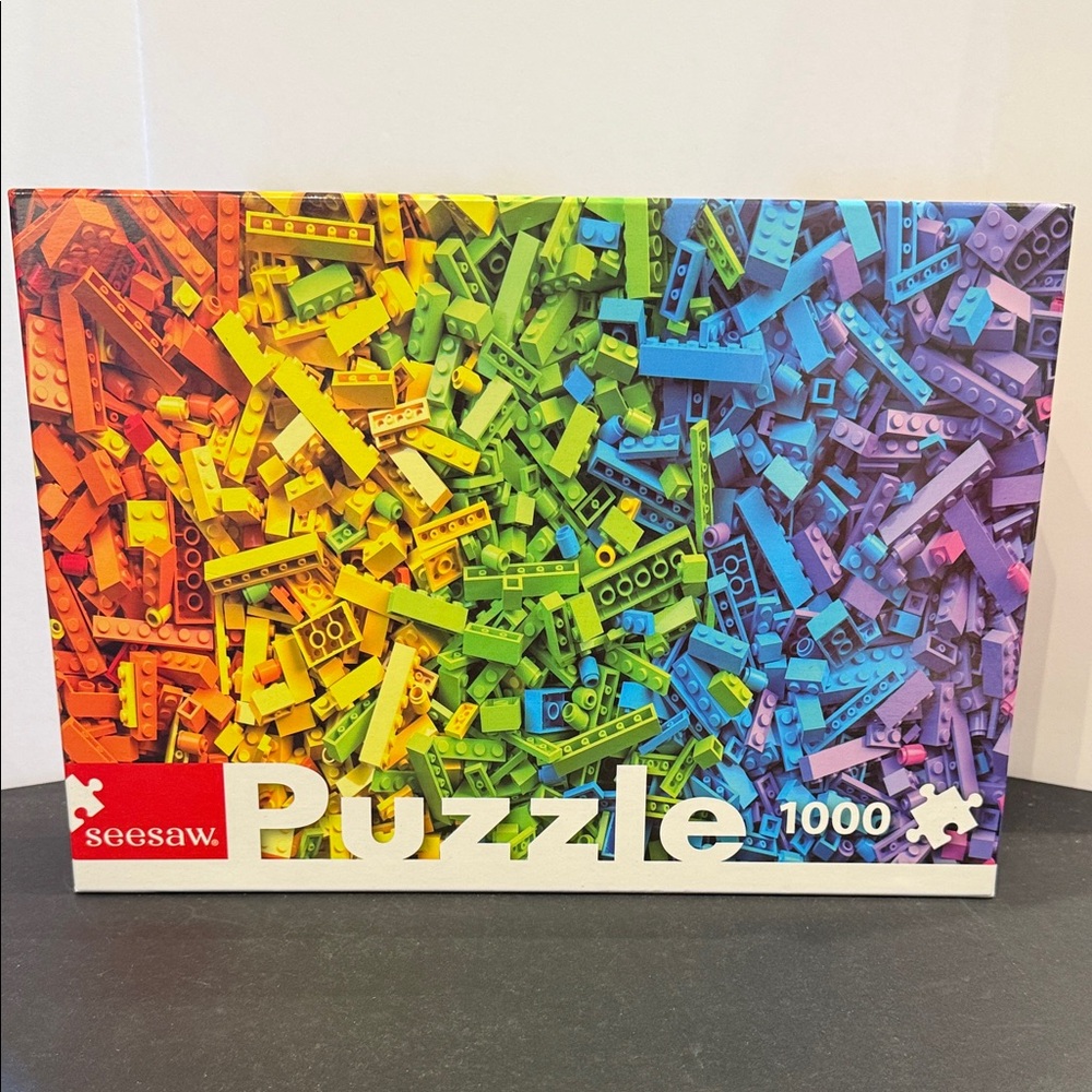 Seesaw colorful building blocks toy puzzle 1000 pieces